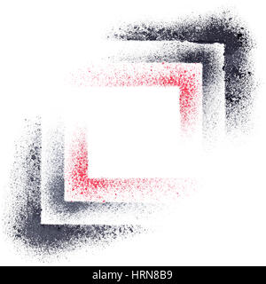 Schablone Quadrate - abstrakten geometrischen Hintergrund--Raster illustration Stockfoto