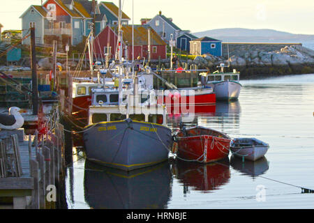 Fischerdorf Stockfoto