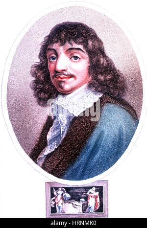 Ren̩ Descartes, französischer Universalgelehrter Stockfoto