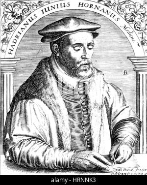 Hadrianus Junius, niederländische Aerztin und klassischer Philologe Stockfoto