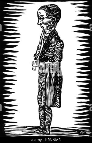René Laennec, französischer Arzt und Erfinder Stockfoto