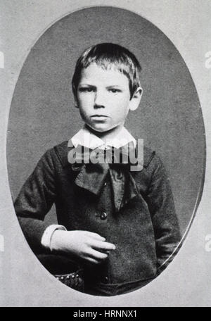 Junge Albert Schweitzer, 1882 Stockfoto