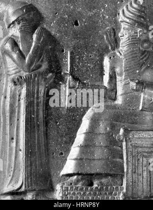 Babylonischen König Hammurabi Stockfoto