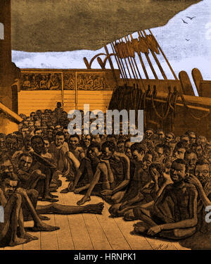 Sklavenschiff, 1860 Stockfoto