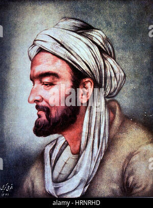 Avicenna, persischer Universalgelehrter Stockfoto