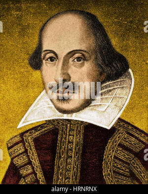 William Shakespeare, englischer Dichter und Dramatiker Stockfoto