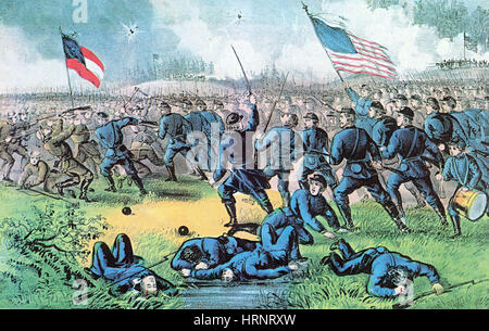 Amerikanischer Bürgerkrieg, Schlacht von Korinth, 1862 Stockfoto