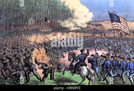 Amerikanischer Bürgerkrieg, Schlacht von Chancellorsville, 1863 Stockfoto