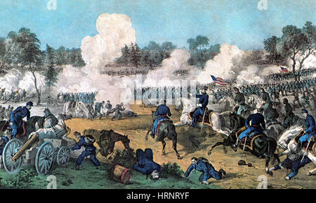 Amerikanischer Bürgerkrieg, Schlacht in der Wilderness, 1864 Stockfoto