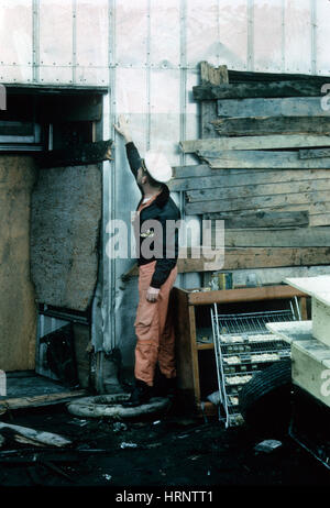 Große Alaska Erdbeben und Tsunami, 1964 Stockfoto