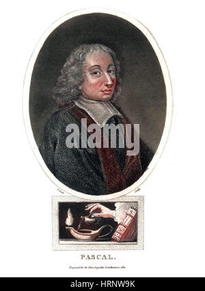 Blaise Pascal, französischer Universalgelehrter Stockfoto