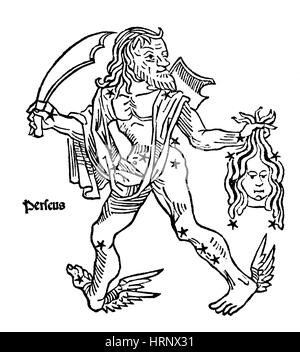 Sternbild Perseus, 1482 Stockfoto