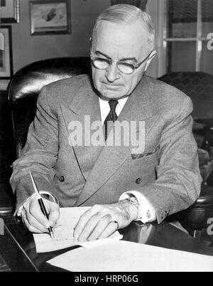 Truman erklärt nationalen Notstands, 1950 Stockfoto