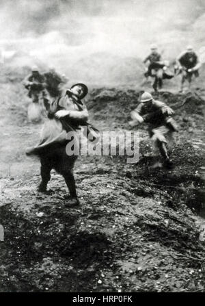 WWI, Tod des Soldaten, Schlacht von Verdun, 1916 Stockfoto