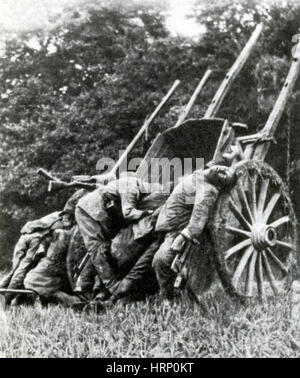 WWI, Tote deutsche Soldaten, Schlacht an der Marne 1914 Stockfoto