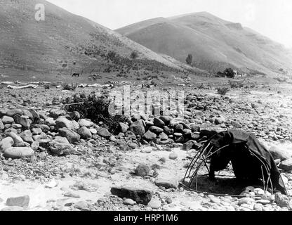 Nez Perce Schwitzhütte, 1910 Stockfoto