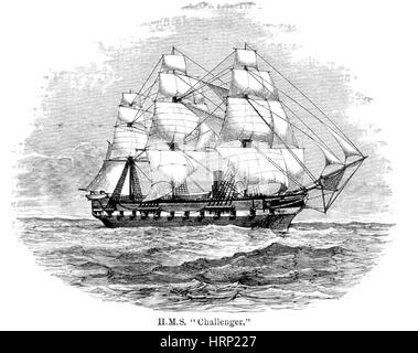 HMS Challenger-Expedition 1872-76 Stockfoto