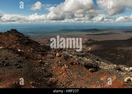 Norden Durchbruch große Tolbachik Fissur Eruption 1975, Kamtschatka Stockfoto