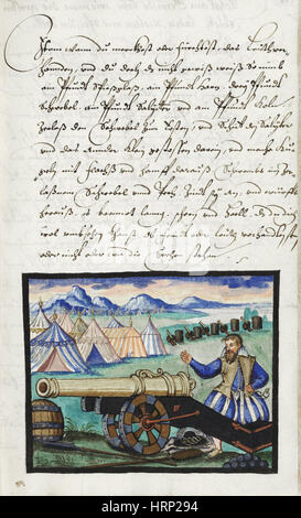 Kanone, Feldartillerie, 1607 Stockfoto