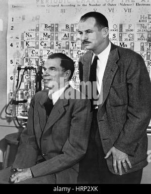 Seaborg und McMillan, US-amerikanischer Chemiker Stockfoto