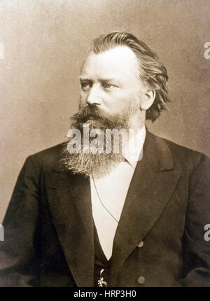 Johannes Brahms, deutscher Komponist Stockfoto