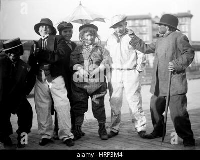 NYC, Thanksgiving Lumpengesindel, 1910er Jahre Stockfoto