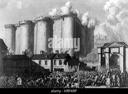 Französische Revolution, Sturm auf die Bastille 1789 Stockfoto