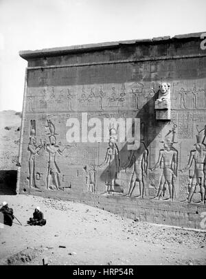 Tempel der Hathor, Anfang des 20. Jahrhunderts Stockfoto