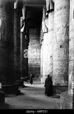 Tempel der Hathor, Anfang des 20. Jahrhunderts Stockfoto