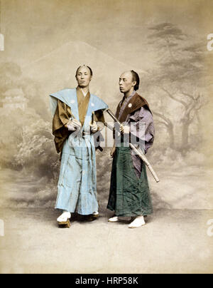 Samurai-Krieger, 1877 Stockfoto