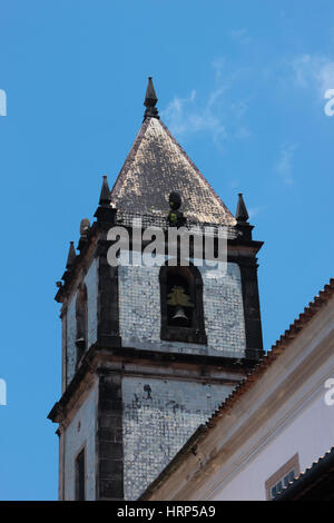 Reisen: Sao Francisco Kirchturm - UNESCO-Weltkulturerbe: das historische Zentrum von São Salvador, Bahia, Brasilien, Südamerika Stockfoto