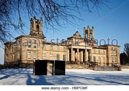 Galerie der Modernen Kunst Zwei mit Schnee im Winter, Edinburgh Schottland Stockfoto