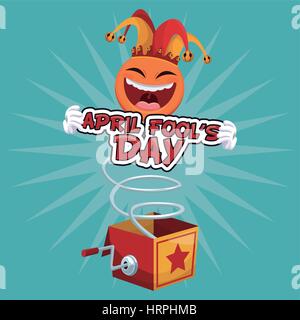 April fools Day amüsante Feier Stock Vektor