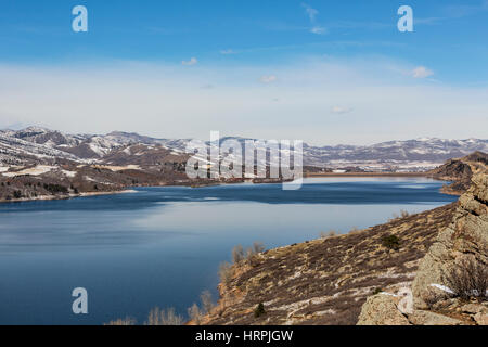 Horsetooth Reservoir-See in der Nähe von Fort Collins, Colorado USA Stockfoto