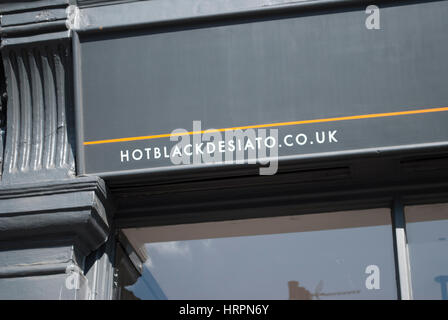 Hotblack Desiato, Wohn Beratung in London. Der Name wurde von Douglas Adams für einen Charakter in The Hitchhikers Guide To The Galaxy verwendet. Stockfoto