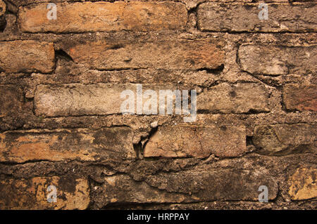 Abstrakte Muster einer alten Backstein-Mauer mit Textur nützlich für Hintergründe und Tapeten. Stockfoto