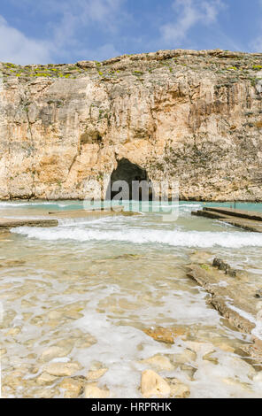 Die Dwejra Binnenmeer in Gozo, Malta Stockfoto