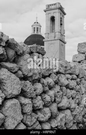 Das verlassene Dorf Mtahleb in Malta Stockfoto