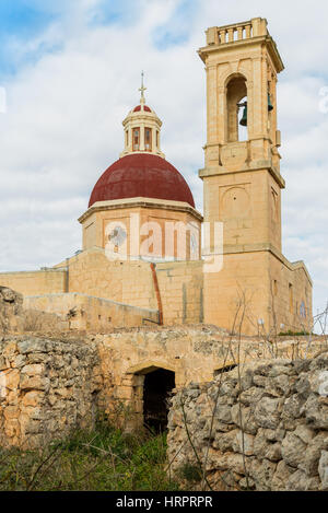 Das verlassene Dorf Mtahleb in Malta Stockfoto