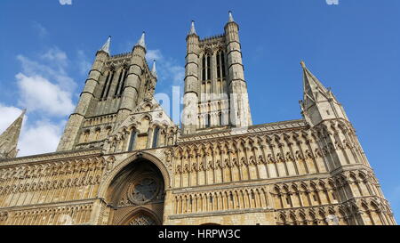 Kathedrale von Lincoln Stockfoto