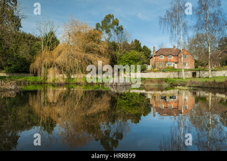 Anfang Frühling Nachmittag in Slindon, West Sussex, England. Stockfoto