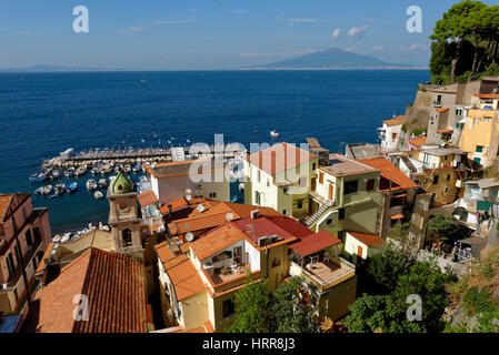 Marina Grande, Sorrento, Sorrentinische Halbinsel, Amalfiküste, Kampanien, Italien Stockfoto