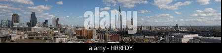 London Panorama mit dem Shard und Stadt im Blick Stockfoto