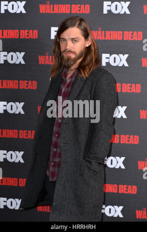 Tom Payne Teilnahme an Fox A Night with the Walking Dead im Hamyard Hotel, Soho, London. Stockfoto