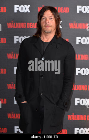 Norman Reedus Teilnahme an Fox A Night with the Walking Dead im Hamyard Hotel, Soho, London. Stockfoto