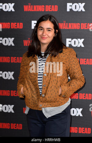 Alanna Masterson besucht Fox A Night with the Walking Dead im Hamyard Hotel, Soho, London. Stockfoto