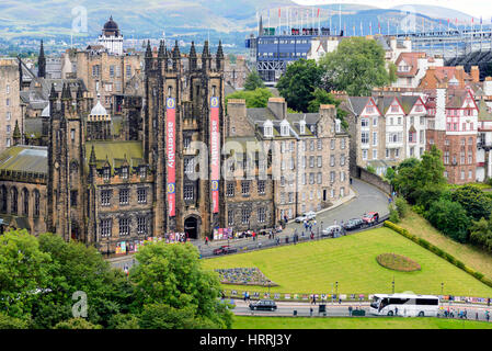 Edinburgh, Schottland - 15. August 2014: Überblick General Assembly Hall der Church Of Scotland Stockfoto