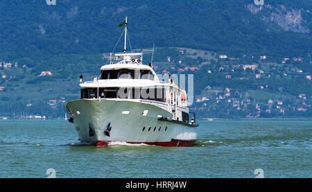 Passagierschiff auf dem Plattensee, Ungarn Stockfoto