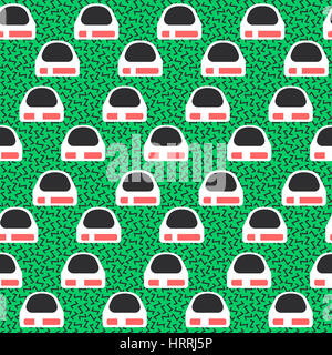 Geometrische abstrakte Musterdesign. Einfaches Motiv Hintergrund. Bunte Dekoration Design. Trendige Memphis-Stil-Abbildung Stockfoto