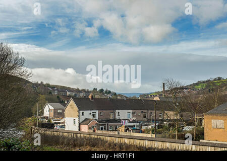 Trehafod in Rhondda Tal-Süd-Wales Stockfoto